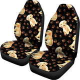 Labrador Retriever Puppy Pattern Print Universal Fit Car Seat Covers 102422