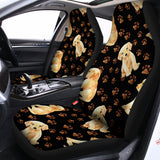 Labrador Retriever Puppy Pattern Print Universal Fit Car Seat Covers 102422