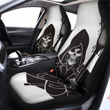 Lacrosse Skull Print Universal Fit Car Seat Covers 102422