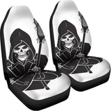 Lacrosse Skull Print Universal Fit Car Seat Covers 102422