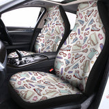 Lacrosse Sport Pattern Print Universal Fit Car Seat Covers 102422