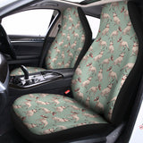 Laurel Green Bull Terrier Pattern Print Universal Fit Car Seat Covers 102422