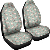 Laurel Green Bull Terrier Pattern Print Universal Fit Car Seat Covers 102422