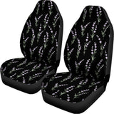 Lavender Flowers Pattern Print Universal Fit Car Seat Covers 102422