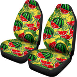 Leaf Watermelon Pieces Pattern Print Universal Fit Car Seat Covers 102422