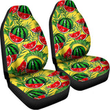 Leaf Watermelon Pieces Pattern Print Universal Fit Car Seat Covers 102422