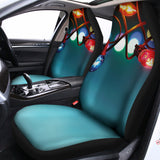 LED Christmas String Lights Print Universal Fit Car Seat Covers 102422