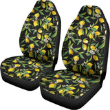 Lemon And Flower Pattern Print Universal Fit Car Seat Covers 102422
