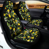 Lemon And Flower Pattern Print Universal Fit Car Seat Covers 102422