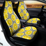 Lemon Striped Pattern Print Universal Fit Car Seat Covers 102422