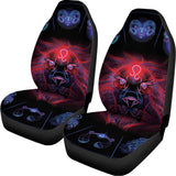 Leo And Astrological Signs Print Universal Fit Car Seat Covers 102422