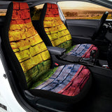 LGBT Pride Rainbow Brick Wall Print Universal Fit Car Seat Covers 102422