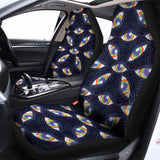 LGBT Pride Rainbow Eyes Pattern Print Universal Fit Car Seat Covers 102422