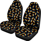 LGBT Pride Rainbow Flag Pattern Print Universal Fit Car Seat Covers 102422