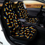 LGBT Pride Rainbow Flag Pattern Print Universal Fit Car Seat Covers 102422