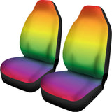 LGBT Pride Rainbow Gradient Print Universal Fit Car Seat Covers 102422