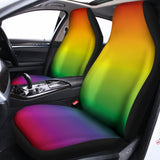 LGBT Pride Rainbow Gradient Print Universal Fit Car Seat Covers 102422