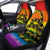 LGBT Rainbow Gadsden Flag Print Universal Fit Car Seat Covers 102422