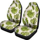 Light Tropical Leaf Pattern Print Universal Fit Car Seat Covers 102422