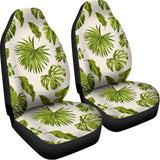 Light Tropical Leaf Pattern Print Universal Fit Car Seat Covers 102422