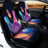 Light Up Bowling Pins Print Universal Fit Car Seat Covers 102422