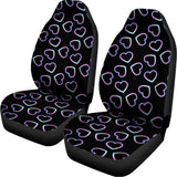 Lights Heart Pattern Print Universal Fit Car Seat Covers 102422