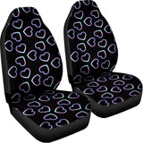 Lights Heart Pattern Print Universal Fit Car Seat Covers 102422