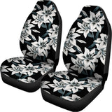 Lily Floral Pattern Print Universal Fit Car Seat Covers 102422