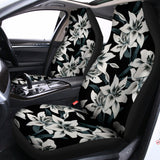 Lily Floral Pattern Print Universal Fit Car Seat Covers 102422