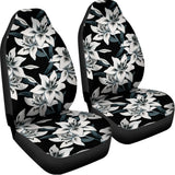 Lily Floral Pattern Print Universal Fit Car Seat Covers 102422