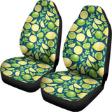 Lime And Lemon Pattern Print Universal Fit Car Seat Covers 102422