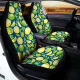 Lime And Lemon Pattern Print Universal Fit Car Seat Covers 102422