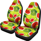 Lime Green Watermelon Pattern Print Universal Fit Car Seat Covers 102422