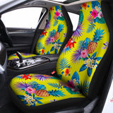 Lime Hawaiian Pineapple Pattern Print Universal Fit Car Seat Covers 102422