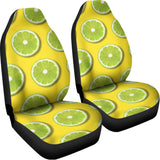 Lime Slices Pattern Print Universal Fit Car Seat Covers 102422