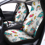 Little Girly Unicorn Pattern Print Universal Fit Car Seat Covers 102422
