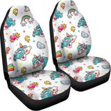 Little Girly Unicorn Pattern Print Universal Fit Car Seat Covers 102422