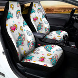 Little Girly Unicorn Pattern Print Universal Fit Car Seat Covers 102422