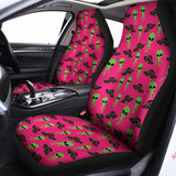 Little Green Alien UFO Print Universal Fit Car Seat Covers 102422