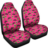 Little Green Alien UFO Print Universal Fit Car Seat Covers 102422