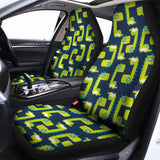 Little Green Dinosaur Pattern Print Universal Fit Car Seat Covers 102422