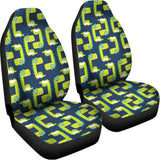 Little Green Dinosaur Pattern Print Universal Fit Car Seat Covers 102422