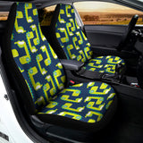 Little Green Dinosaur Pattern Print Universal Fit Car Seat Covers 102422