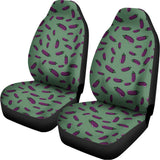 Little Purple Eggplant Pattern Print Universal Fit Car Seat Covers 102422