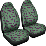 Little Purple Eggplant Pattern Print Universal Fit Car Seat Covers 102422