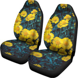 Little Yellow Daisy Print Universal Fit Car Seat Covers 102422