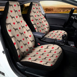 Love Dobermann Pattern Print Universal Fit Car Seat Covers 102422