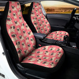 Love Pug Pattern Print Universal Fit Car Seat Covers 102422