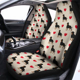 Love Rottweiler Pattern Print Universal Fit Car Seat Covers 102422