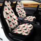 Love Rottweiler Pattern Print Universal Fit Car Seat Covers 102422